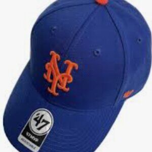 New York Mets 47 Brand MVP Royal Blue Adjustable Strap Back Hat